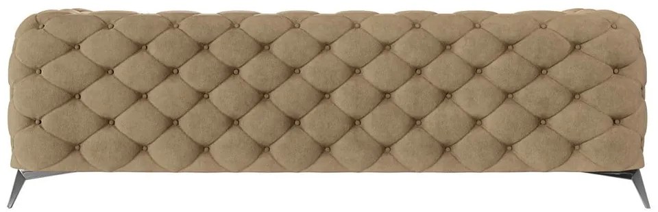 Jasnobrązowa aksamitna sofa 243 cm Chelsea – Ropez