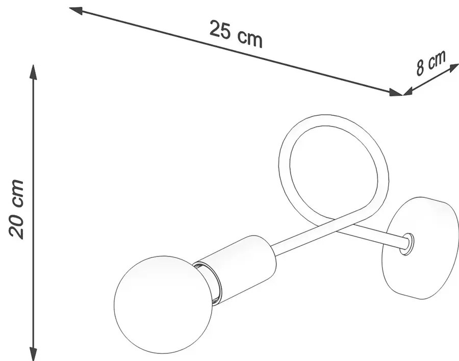 Kinkiet SUPEŁ biały SOLLUX  LIGHTING