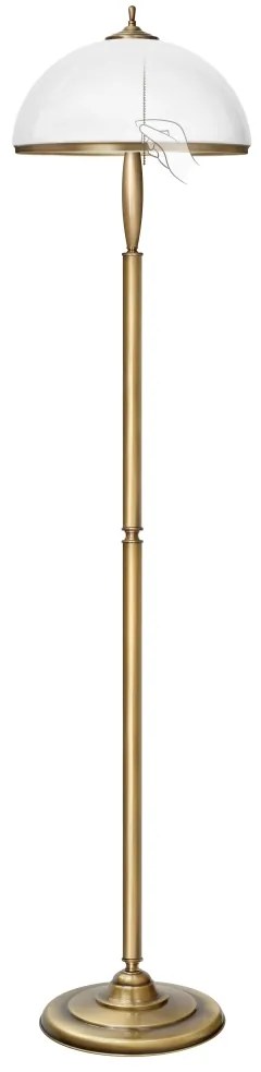 Stylowa ciemno złota lampa podłogowa CR-P1D-L