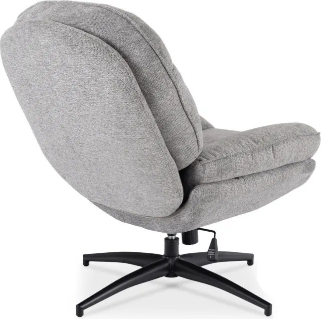 Fotel Wypoczynkowy Obrotowy MESA do Salonu Szary Nowoczesny