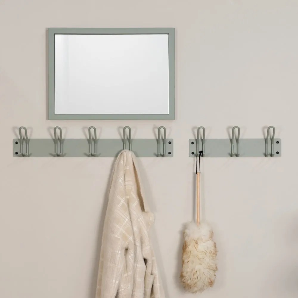 Szarozielony metalowy wieszak ścienny 70 cm Miles – Spinder Design