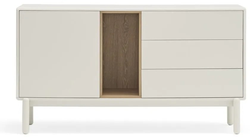Biała komoda 140x76x40 cm Corvo – Teulat