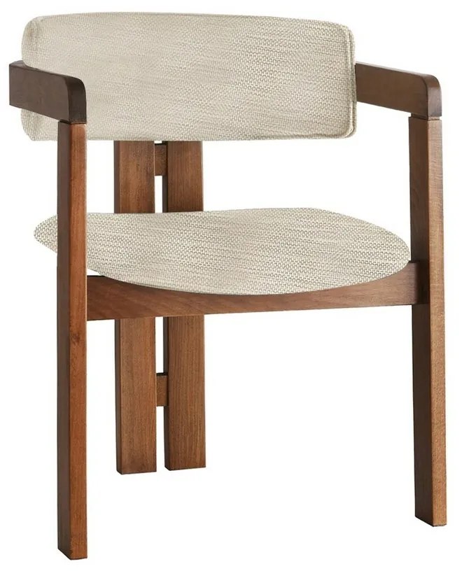 Krzesło do jadalni CO Light Grey and Walnut