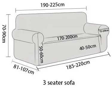 4Home Elastyczny pokrowiec na kanapę Nature, 190 - 230 cm, 190 - 230 cm