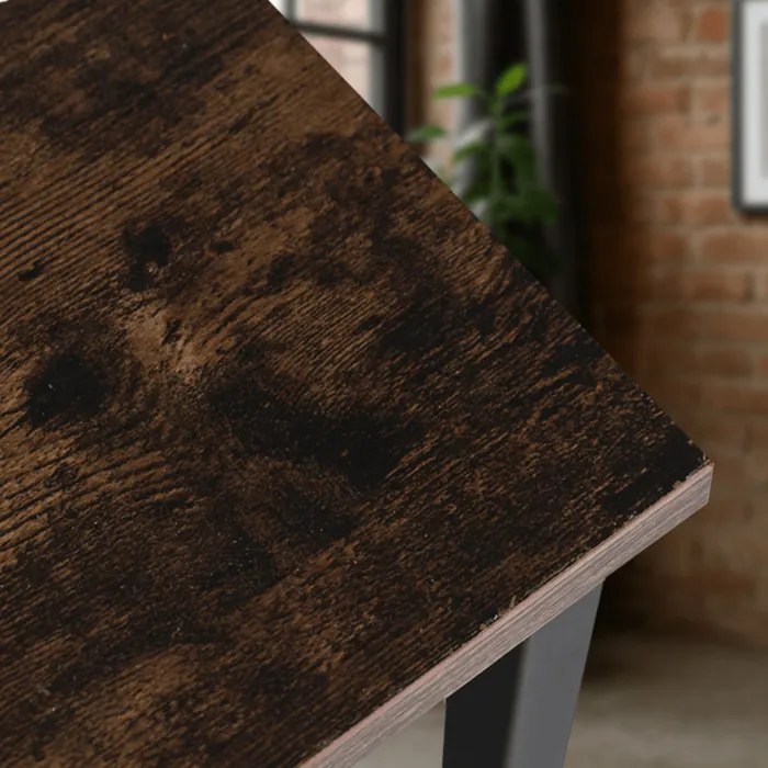 Stolik Kawowy CARTER 60 cm Dąb Rustykalny/Czarny Nowoczesny Loft