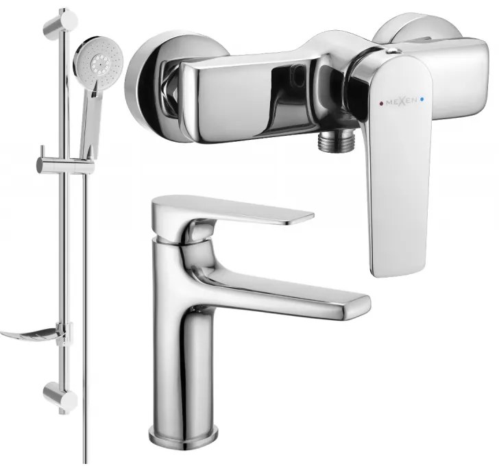 Mexen Lynx DF40 zestaw prysznicowy, chrom - 745904DF40-00