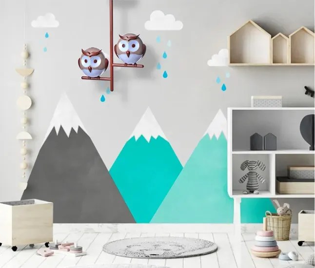 Lampa sufitowa dziecięca w kształcie sowy - 5X N46 C5-A62