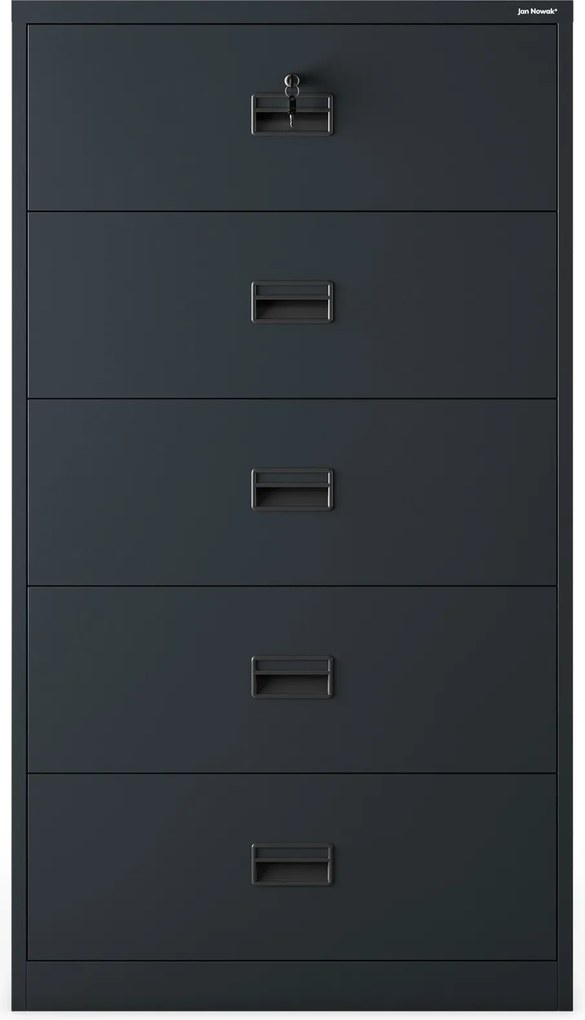 Szafa kartotekowa metalowa antracytowa, 900x1620x600 mm: SARA XL V5