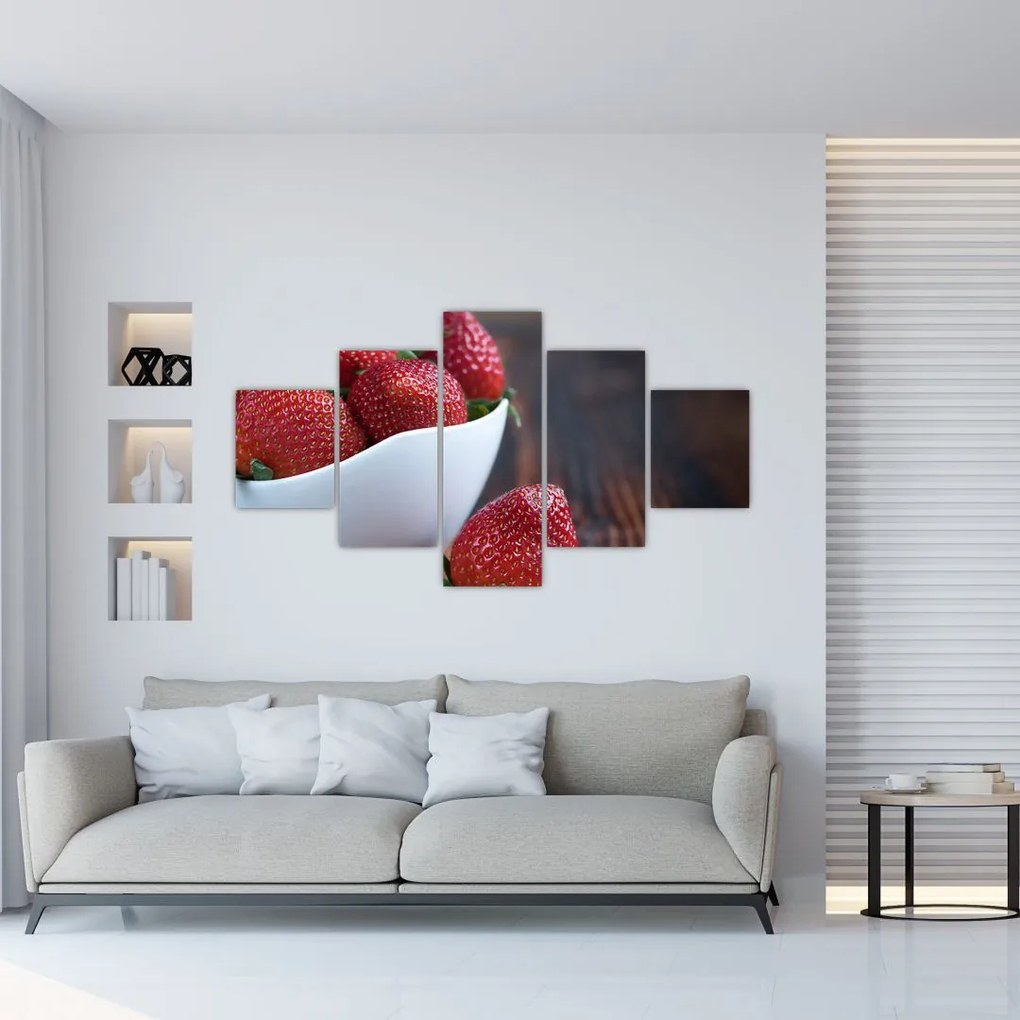 Obraz truskawek (125x70 cm)