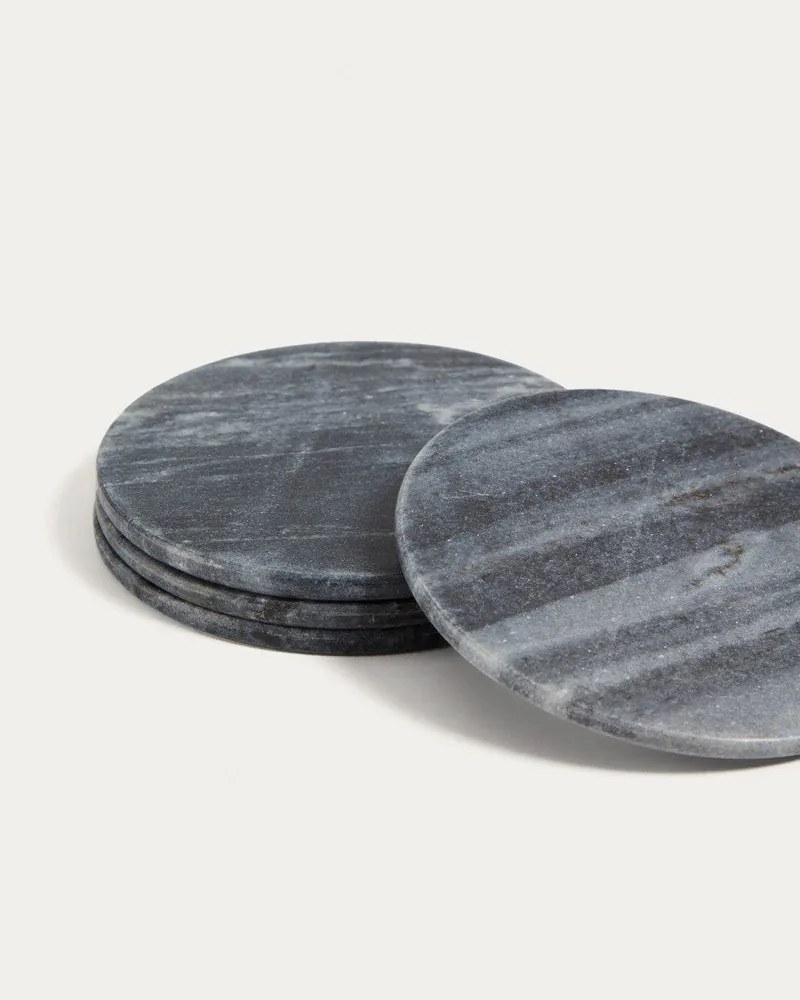 Szare marmurowe podkładki zestaw 4 szt. Tresa – Kave Home
