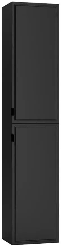 Podwieszany regał łazienkowy czarny groszek M8-H17