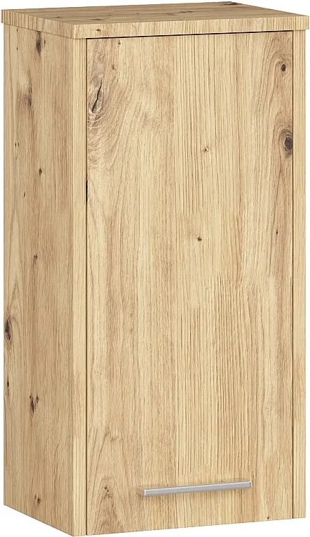 Szafka łazienkowa AKORD FIN Dąb Artisan 30 cm 1 drzwi kolor Dąb Artisan mat 2 półki 30x22,5x60 cm