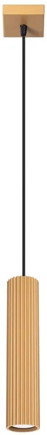 Złota pojedyńcza lampa wisząca - D296 R9-F76