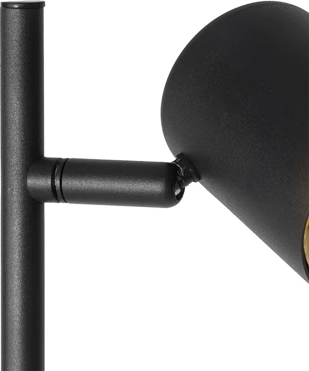 Inteligentna lampa podłogowa czarna 3-punktowa z 3 żarówkami Wifi GU10 50mm - Jeana