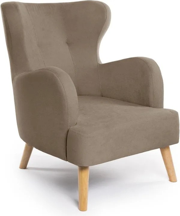 Beżowy fotel typu uszak Noemye – Bonami Selection
