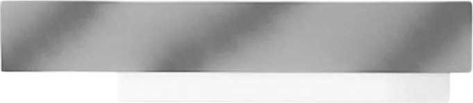 Doha - Nowoczesna lampa ścienna LED 25 W - Białe aluminium i stal, ciepłe światło 3000 K, 2110 lm, liniowy design, IP20, do wnętrz, dł. 70 x 15 cm