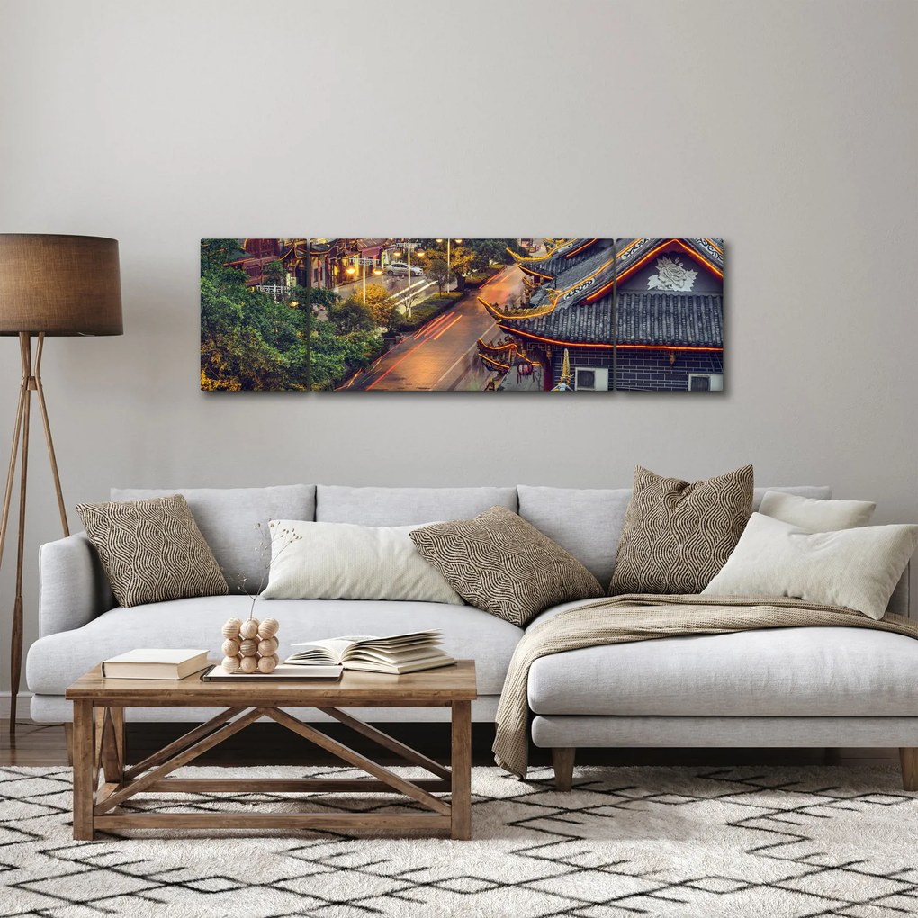 Obraz - Qintai Road, Chengdu, Chiny (170x50 cm)