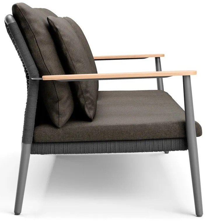 Ciemnoszara sofa ogrodowa Ray – Diphano