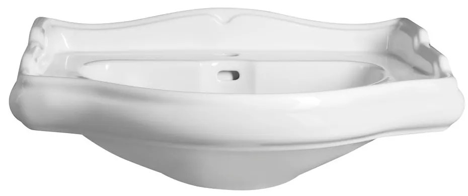 Biała ceramiczna umywalka 69x52 cm Retro – Sapho