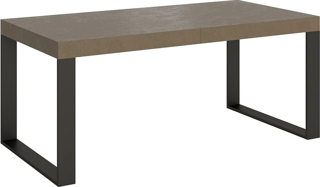 Stół rozkładany Tecno Premium w kolorze gołębiej szarości 180/284x90 cm z nogami w kolorze antracytowym