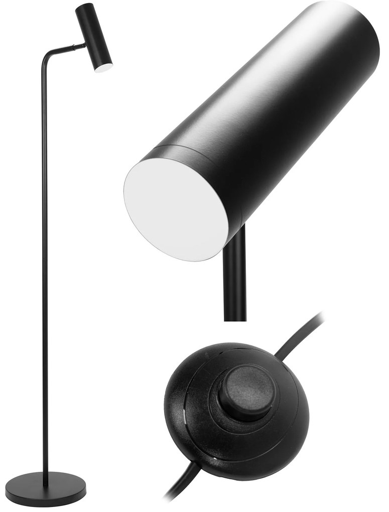 Lampa APP965-1F Czarna