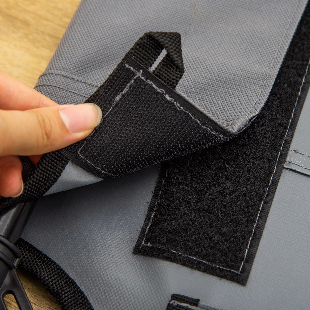 PawHut Legowisko dla psa z zadaszeniem podwyzszone oddychajacy material szara tafta 92x76x90cm | Aosom PL