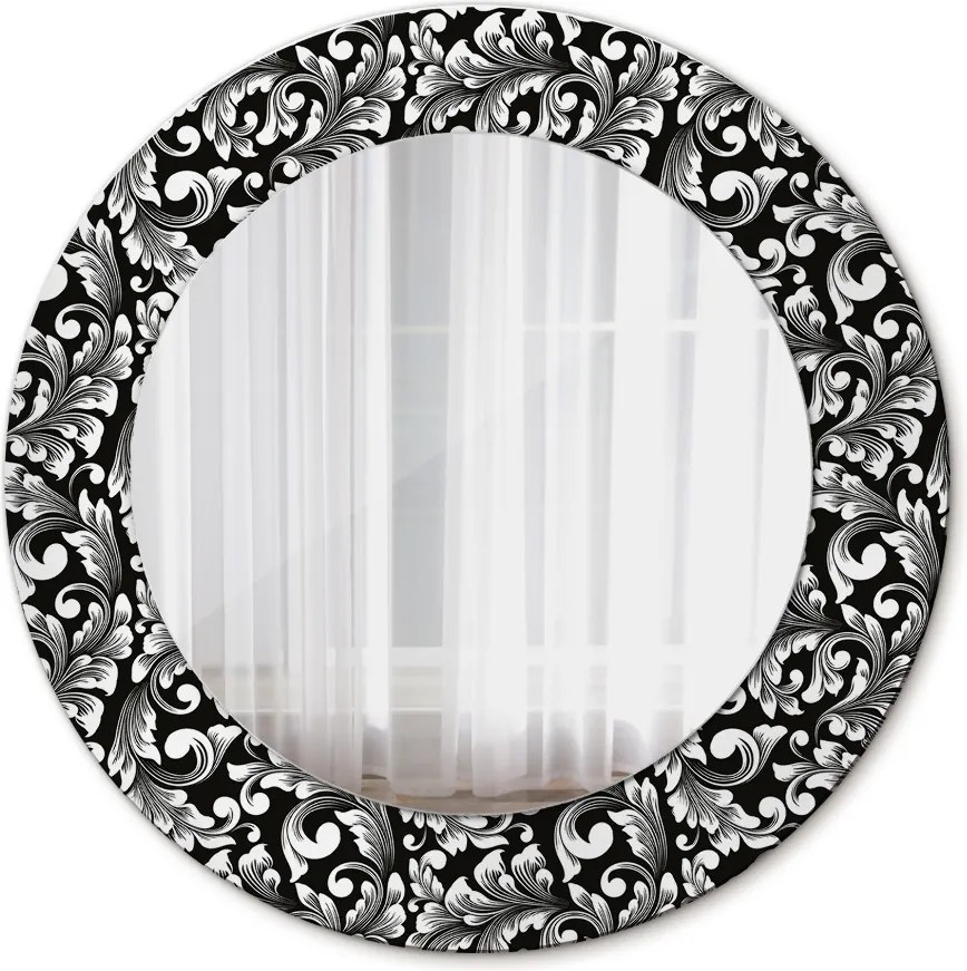 Lustro z nadrukiem okrągłe Ornament