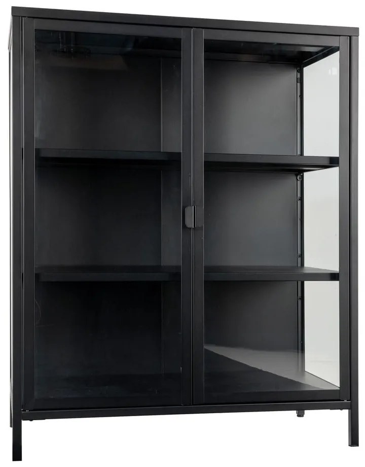 Czarna metalowa witryna 80x101,5 cm Brisbane – House Nordic