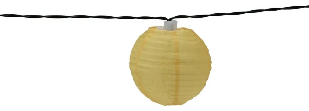 ProGarden Łańcuch słoneczny z kolorowymi lampionami LED, 3 m, ciepła biała