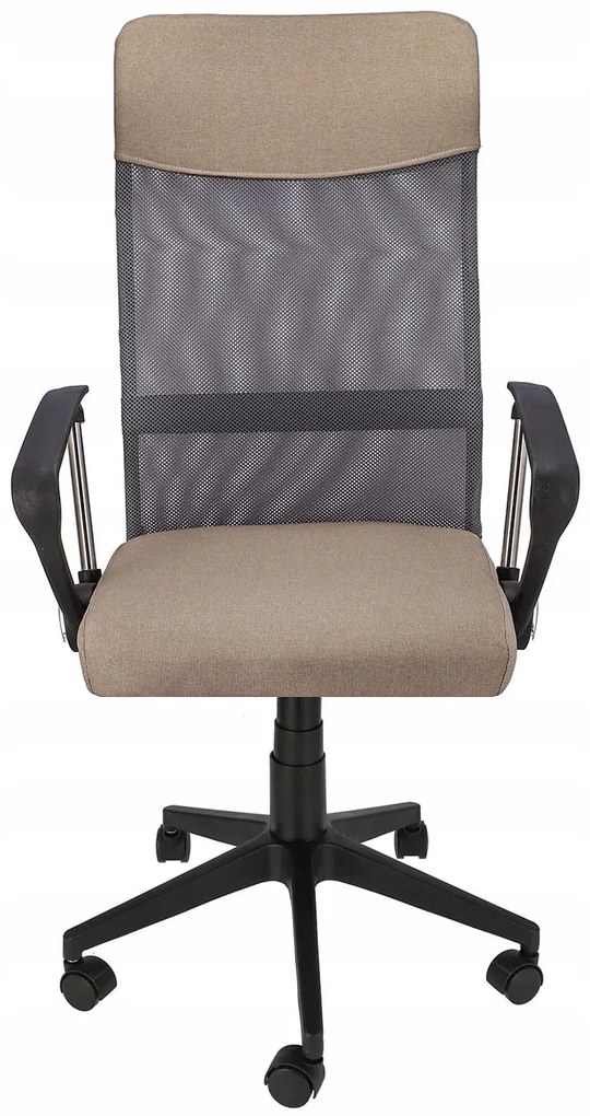 Beżowe obrotowe krzesło biurowe F3-P83