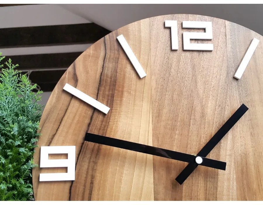 Zegar na ścianę nowoczesny efektowny okrągły cichy do kuchni salonu pokoju