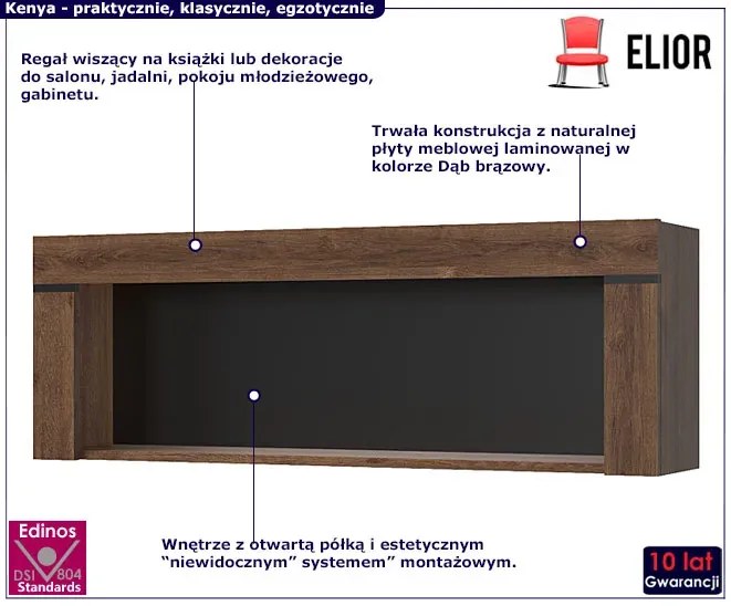 Szafka wisząca na dekoracje W1-B37