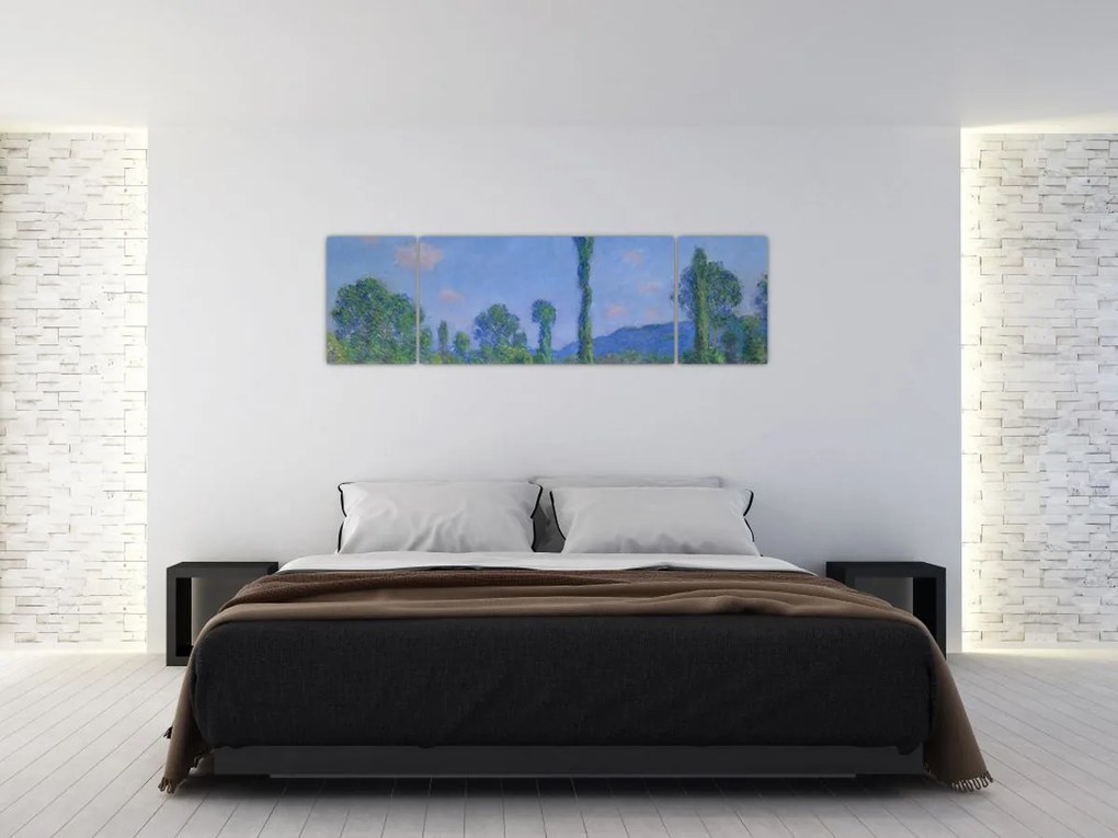 Obraz - Claude Monet, Poppy Field (Giverny), reprodukcje (170x50 cm)