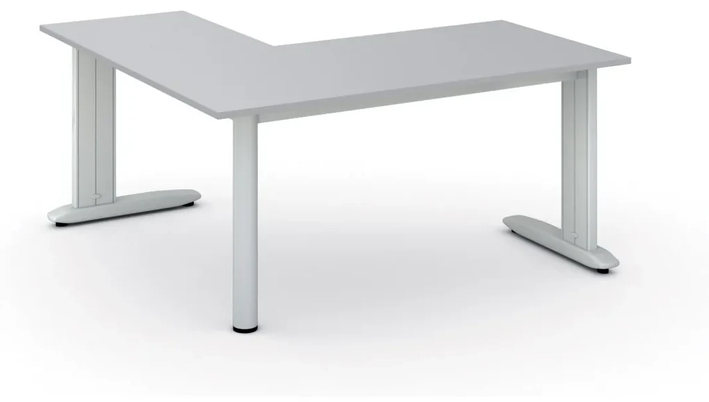 Biurko PRIMO FLEXIBLE 1600 x 1600 mm, szary
