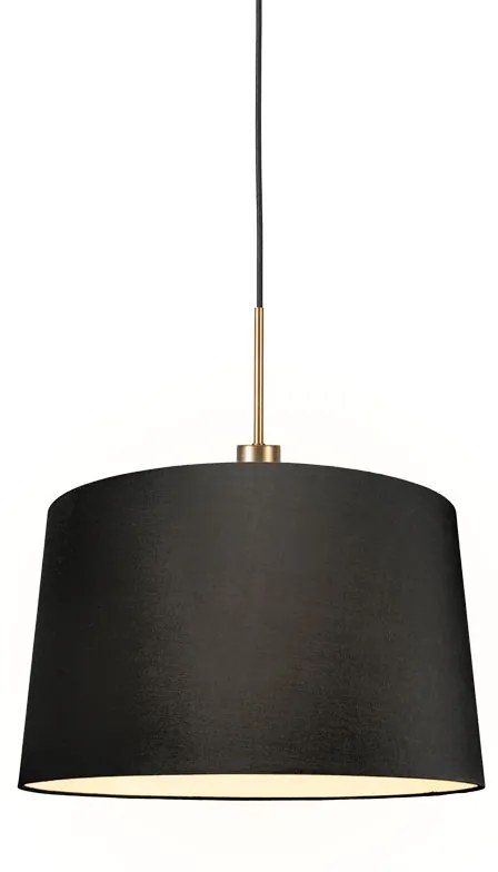 Nowoczesna lampa wisząca brązowa z kloszem 45 cm czarna - Combi 1 Nowoczesny Oswietlenie wewnetrzne
