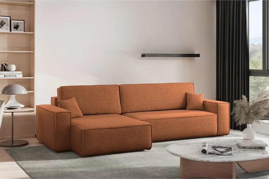 Narożnik Karl XL tkanina Verita 54 cegła