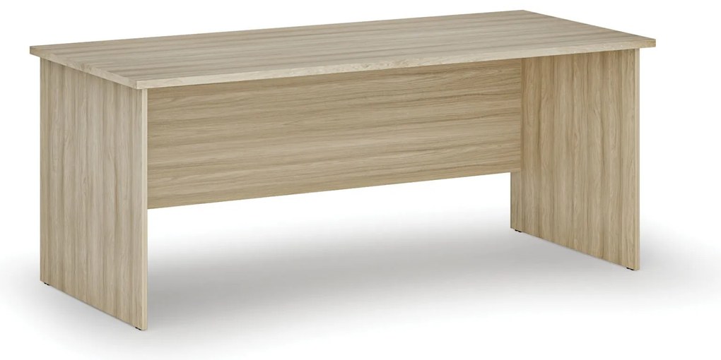 Biurko PRIMO WOOD, 180x80 cm, dąb naturalny