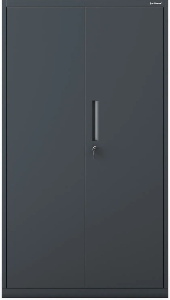 Szafa modułowa metalowa wielofunkcyjna na cokole antracytowa MEGAN 1600 x 900 x 400 mm