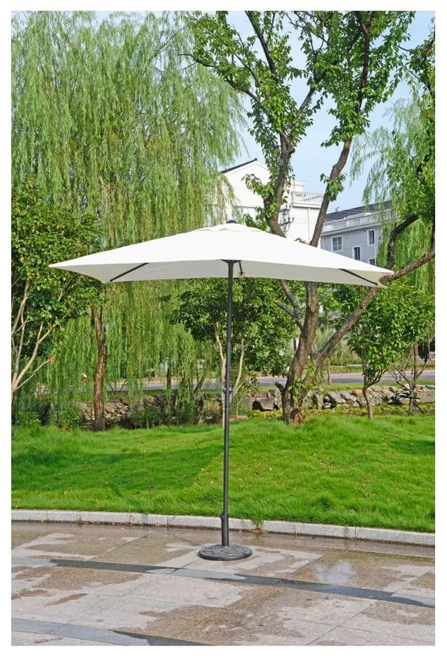 Biały parasol ogrodowy 145x250 cm – Garden Pleasure