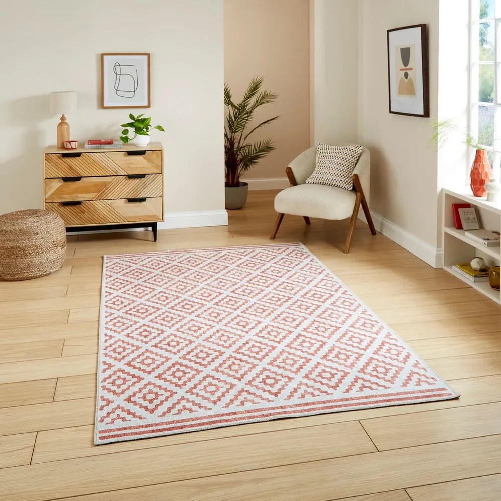 Pomarańczowy dywan odpowiedni do prania 61x120 cm Coral Orange – Think Rugs