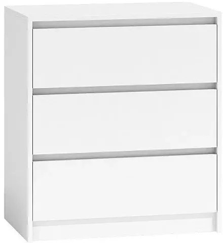 Skandynawska biała komoda z 3 szufladami T7-H63