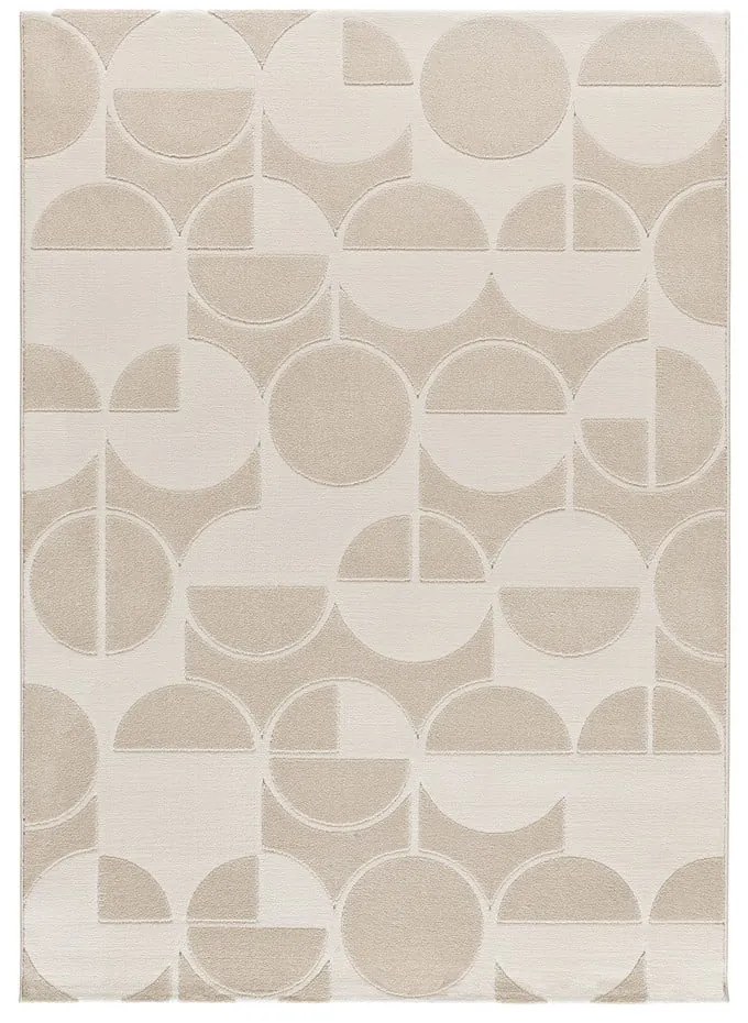 Dywan w kolorze kości słoniowej i kremu 80x150 cm Flora – Universal