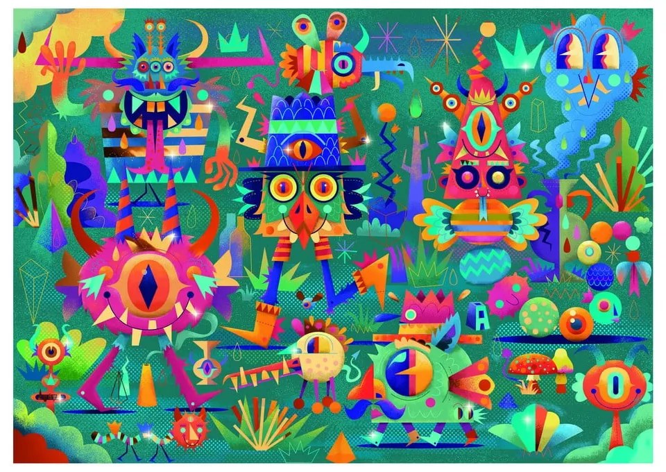 Puzzle Djeco Monster party