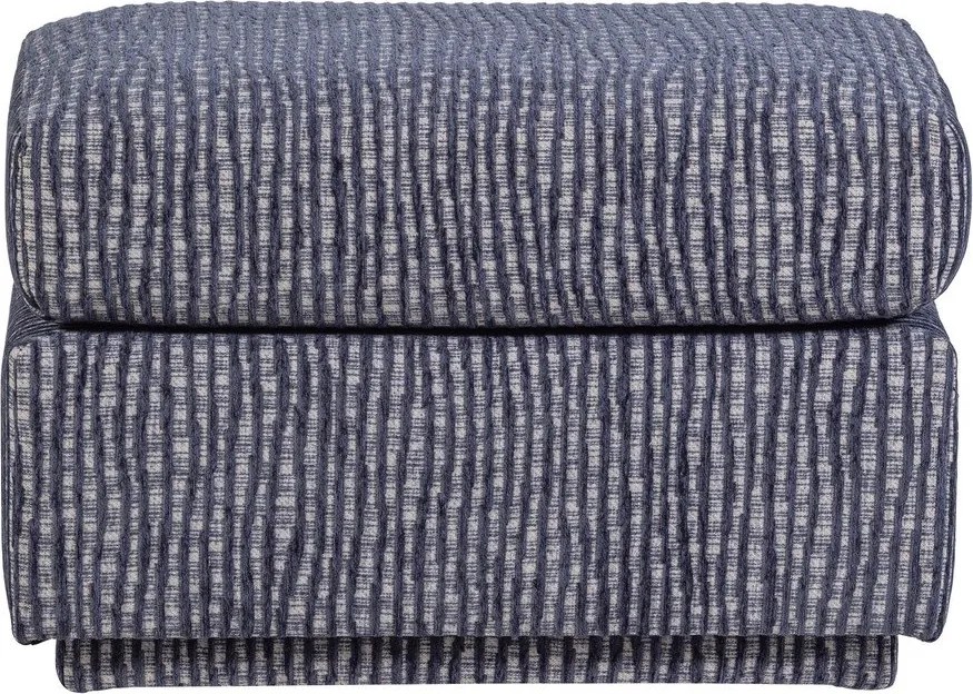 Szaroniebieski tapicerowany podnóżek Lou – WOOOD