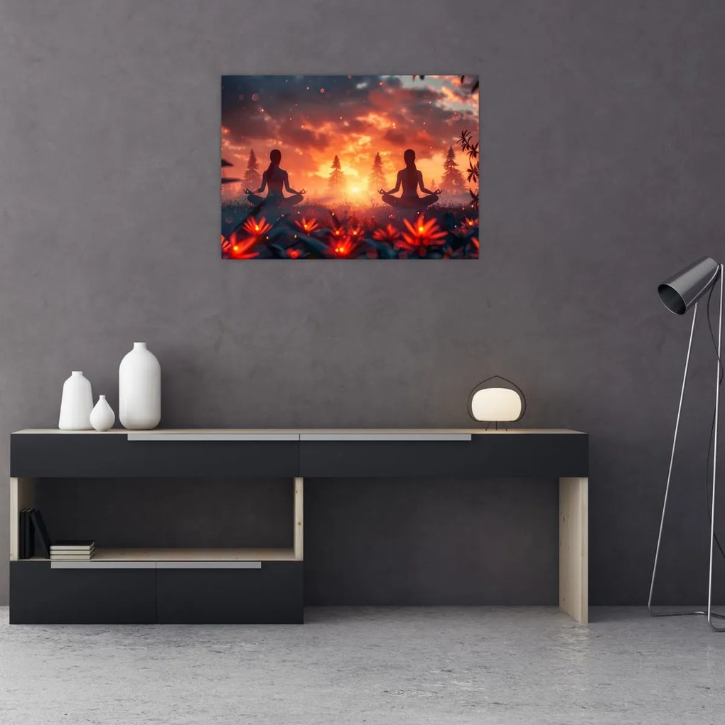 Obraz - Joga w przyrodzie (70x50 cm)