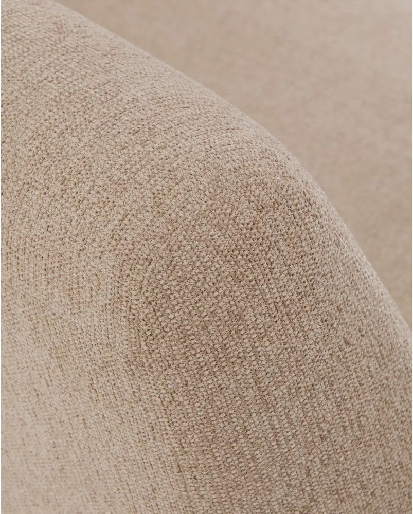 Jasnobrązowa sofa z tkaniny szenilowej 205 cm Amsen – Kave Home