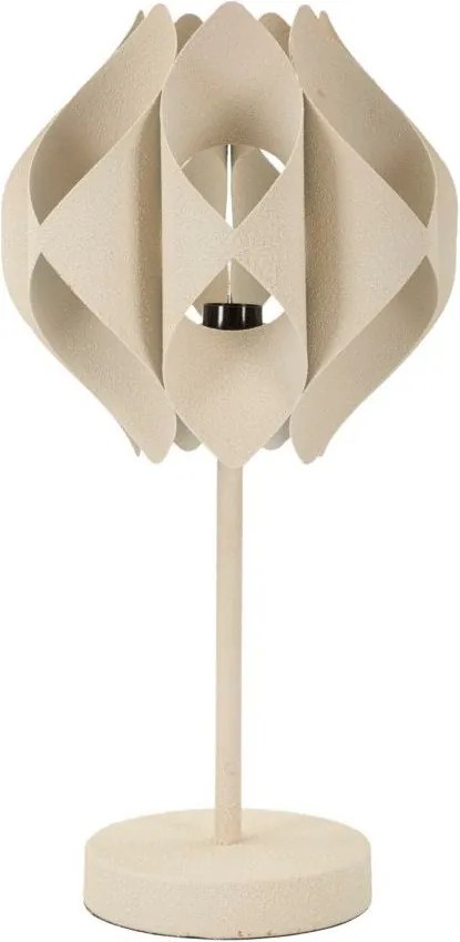 Beżowa lampa stołowa z metalowym kloszem (wysokość 57 cm) Space – Mauro Ferretti