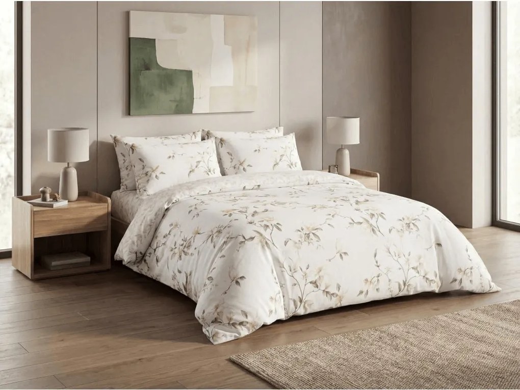 PrzytulneMieszkanie.pl PrzytulneMieszkanie.pl Pościel z mikrofibry LUNAVA kremowa Rozmiar pościeli: 70 x 90 cm | 140 x 200 cm