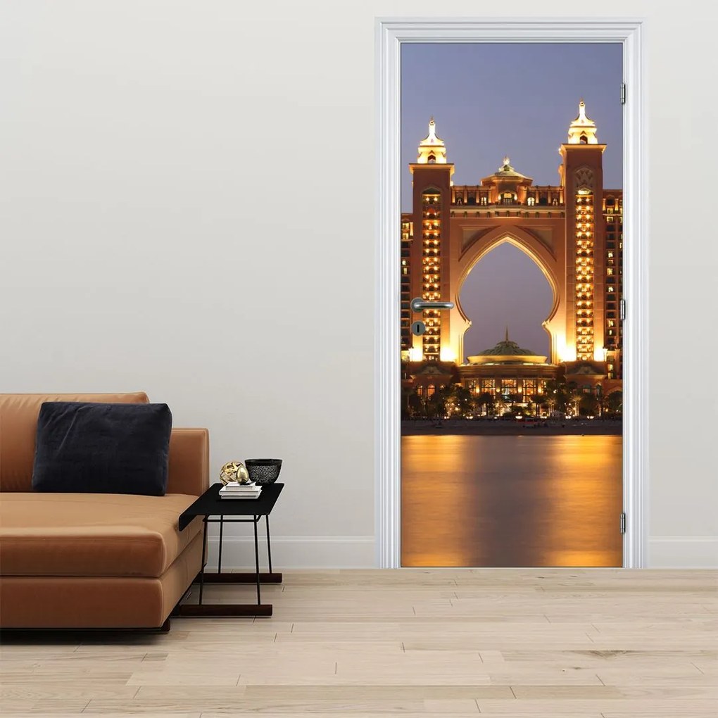 Fototapeta na drzwi - Budowa w Dubaju (95x205cm)