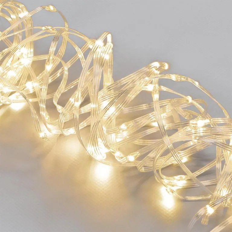 NEXOS Przewód świetlny LED, 100 diod LED, 10 m, ciepła biel